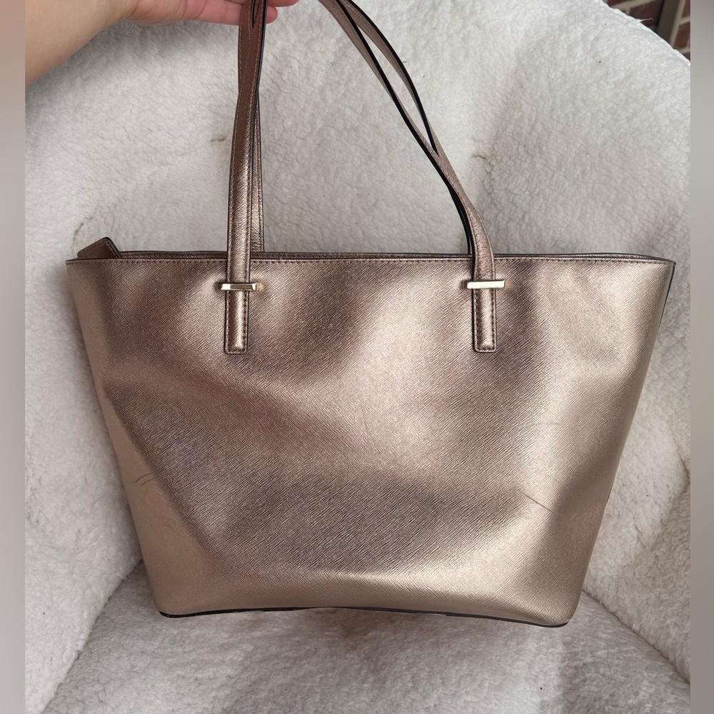 Kate Spade New York Cedar Street Mini Harmony Leather Tote, gold rose color - Picture 3 of 16
